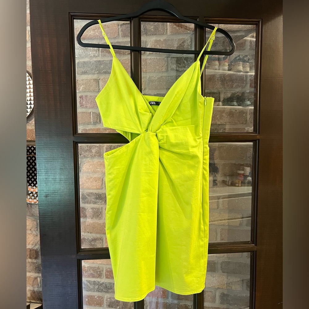 Green Zara Mini Dress